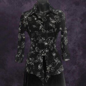 Marie Claire Whimsigoth Frilly Blouse